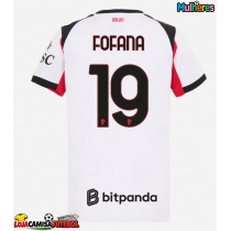Camisa de Futebol AC Milan Youssouf Fofana #19 Equipamento Secundário Mulheres 2025-26 Manga Curta